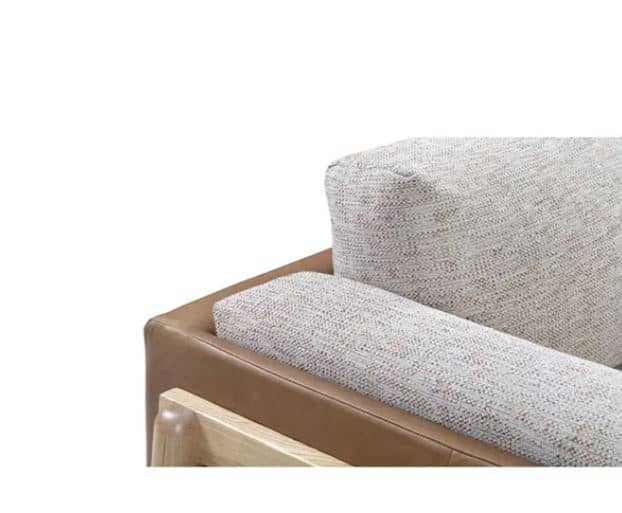 Zed Design Modern Solid Walnut Wood Lounge Chair with Custom Fabric or Leather Upholstery