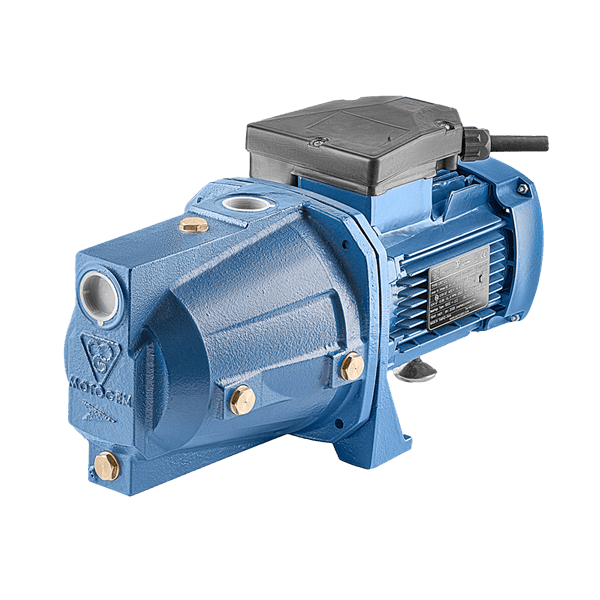 Single-phase induction domestic water electropump with steel impeller -
