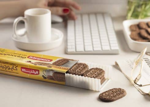 Farkhondeh Cocoa Biscuit with Cappuccino Taste - 130gr