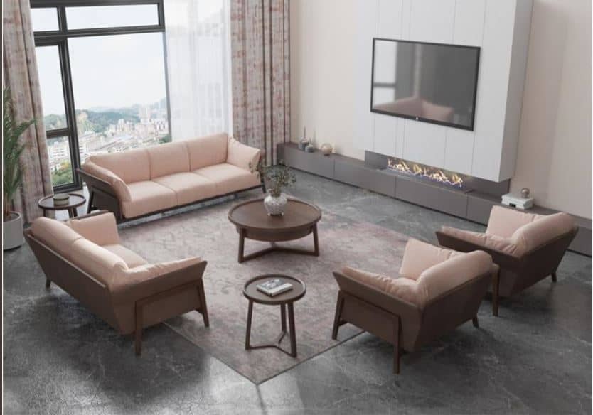 MILAN Contemporary Italian-Style Sofa , Metal & Plywood Frame with High-Resilience Foam