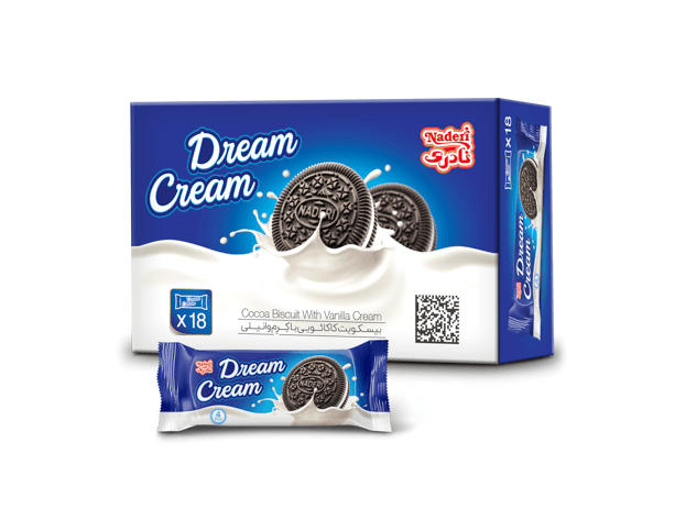 Cocoa Biscuit with Vanilla Cream (4 pieces)