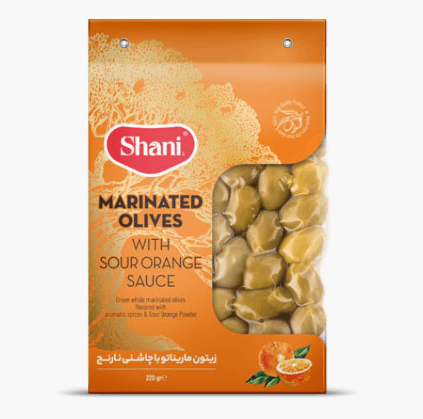 Marinated olives with orange seasoning 220g
