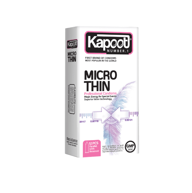 Microthin latex condoms, 12-count