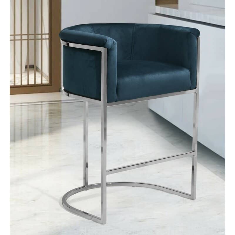 Silver Open Door Chair - Scratch-Resistant Metal Base & Ergonomic Design