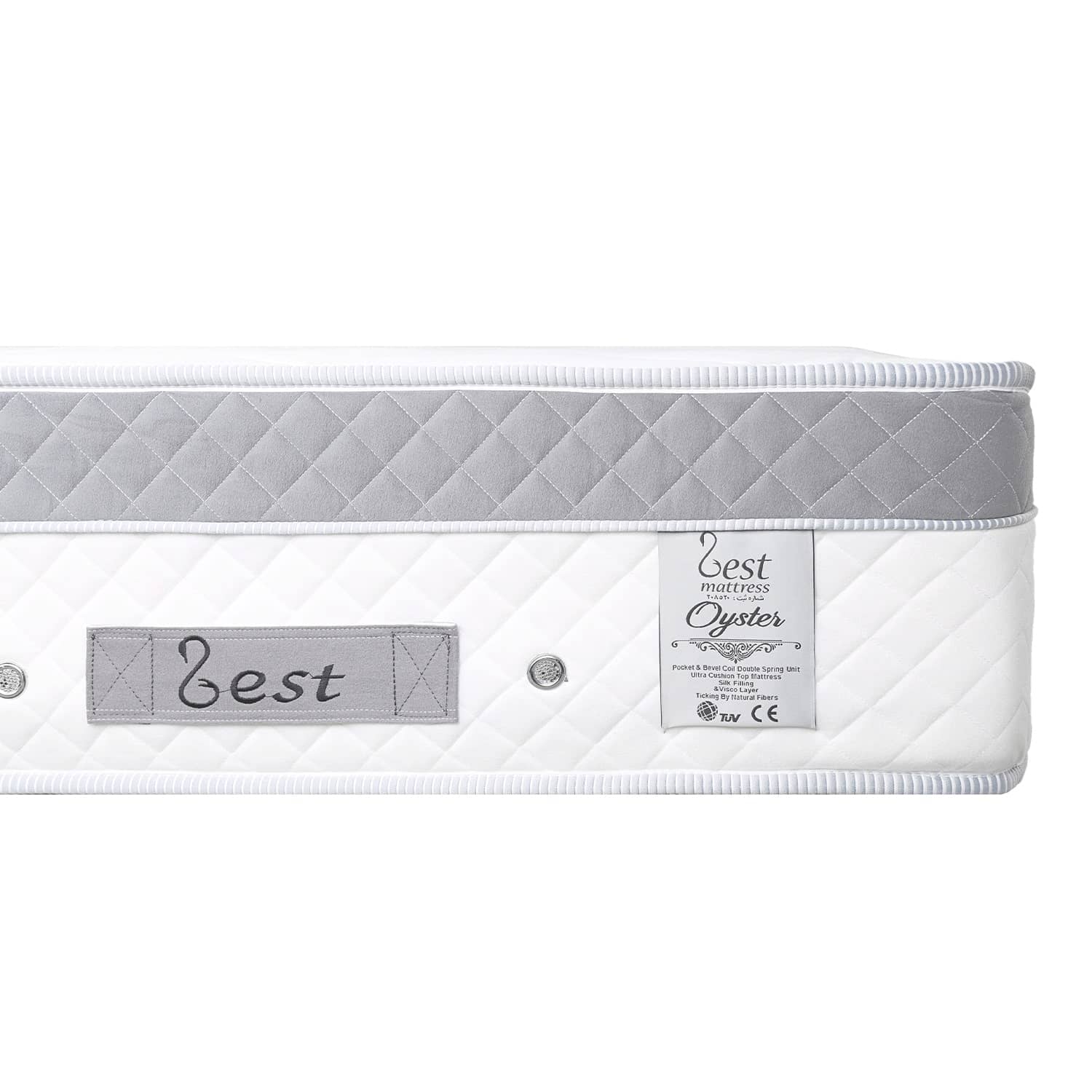 Медицинский гибридный матрас Zest Oyster - 30 см, пружины двойного размера с карманами