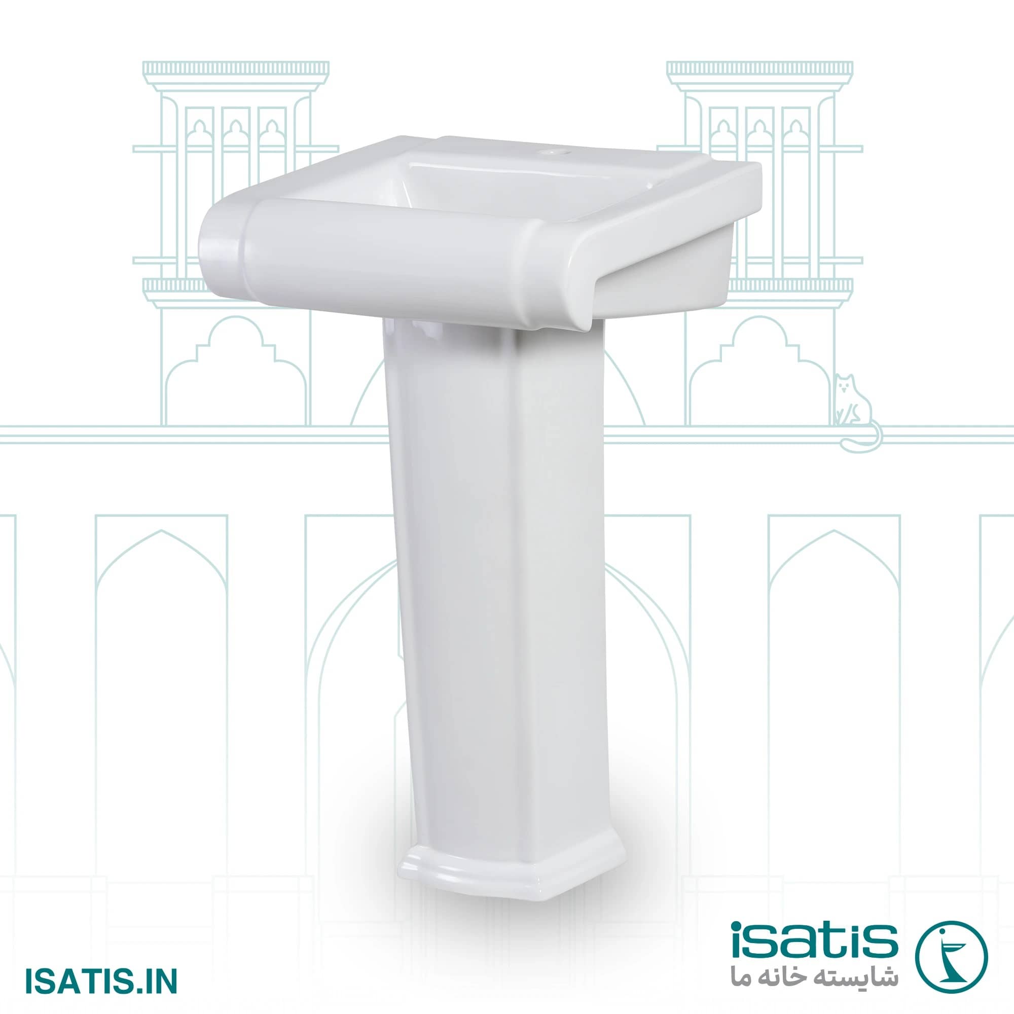 Isatis Imperial Pedestal Washbasin