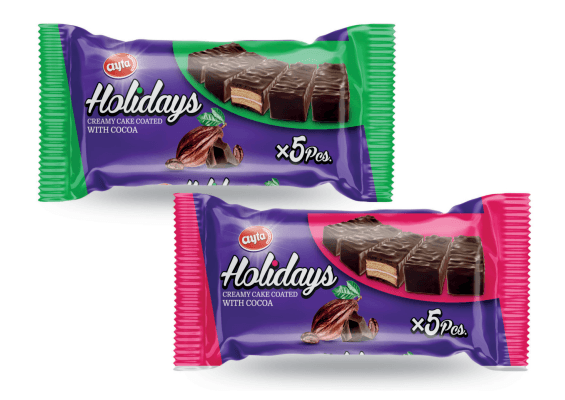 Holidays Creamy Cake Cocoa Coated (Pack of 5)