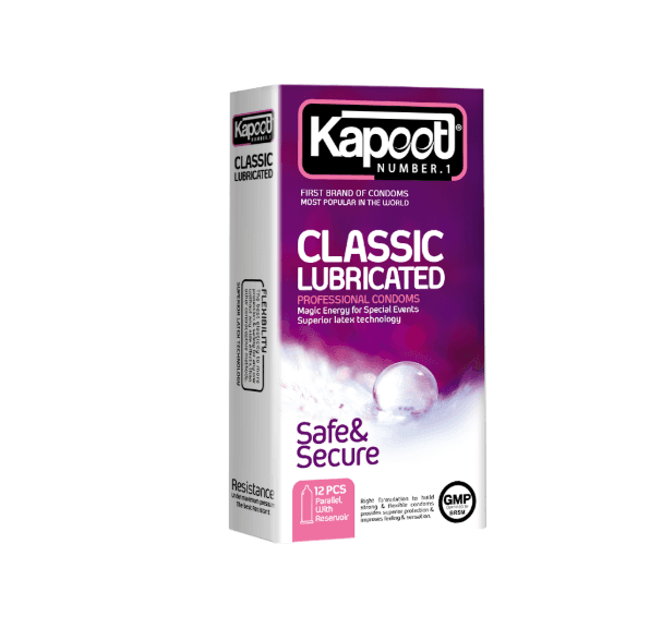 Classic latex condom pack, 12-count