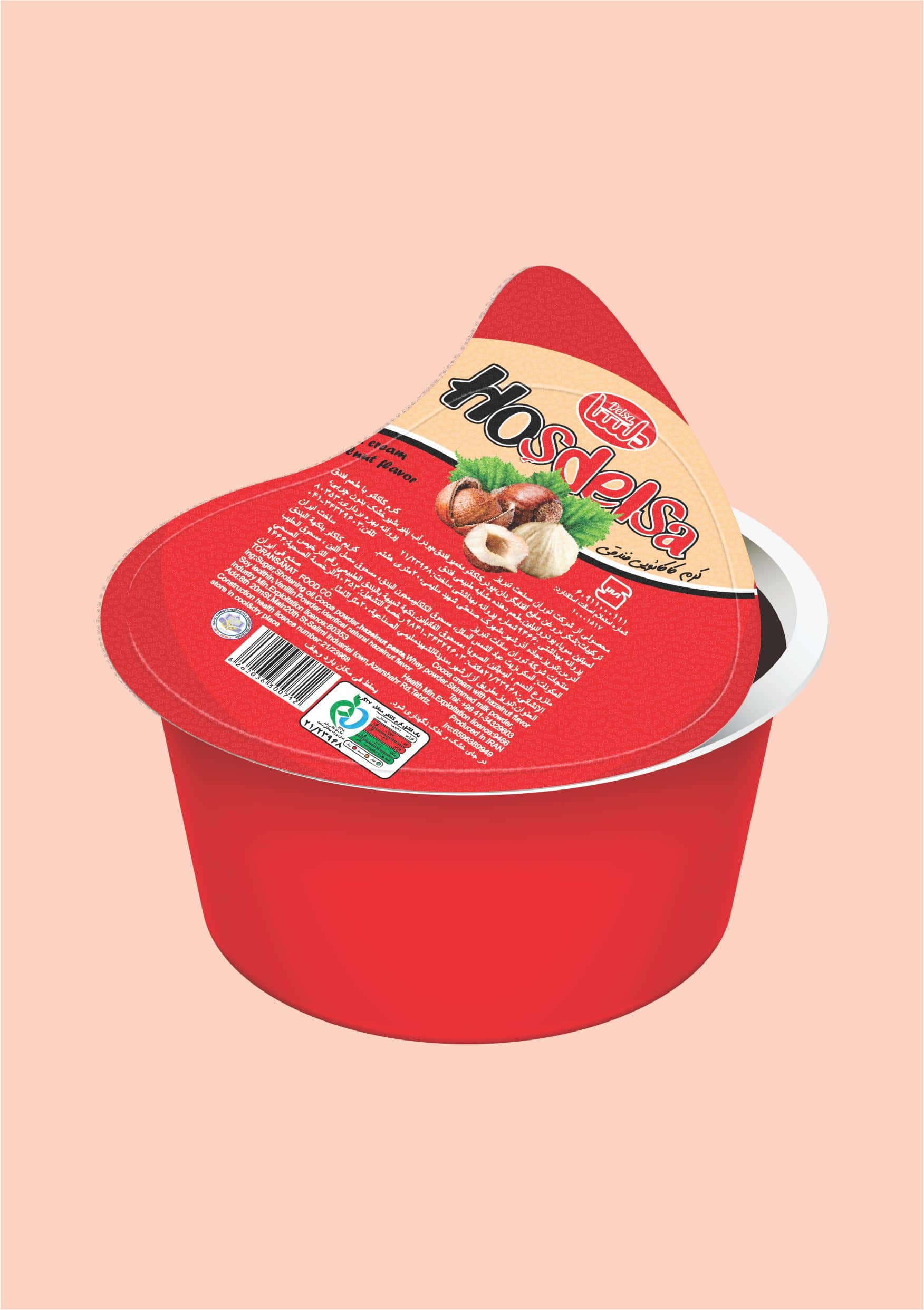 Delsa Mini Cup Cocoa Breakfast Cream Hazelnut Flavor
