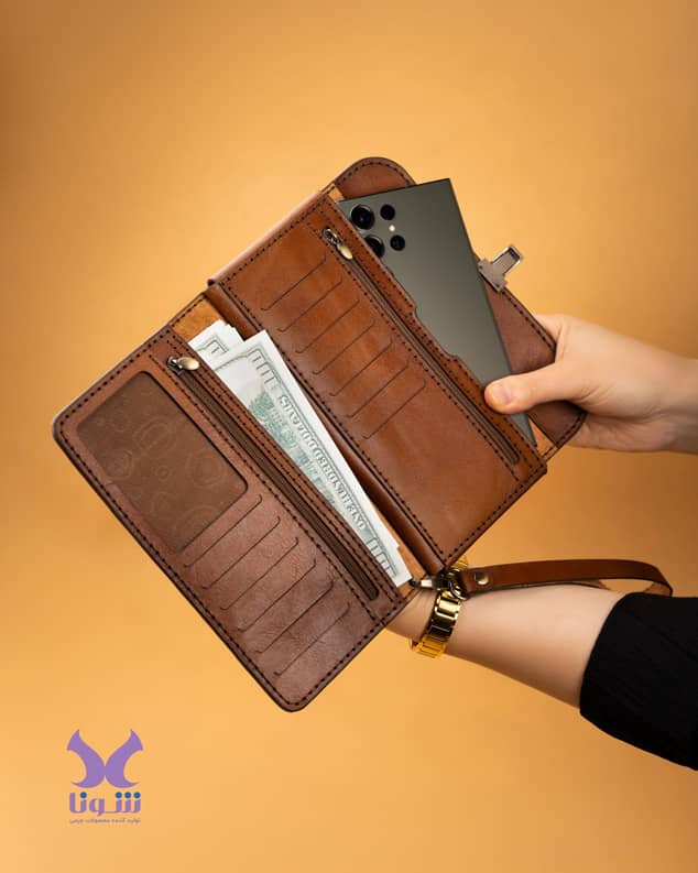 Genuine Leather Hand Clutch Bag
