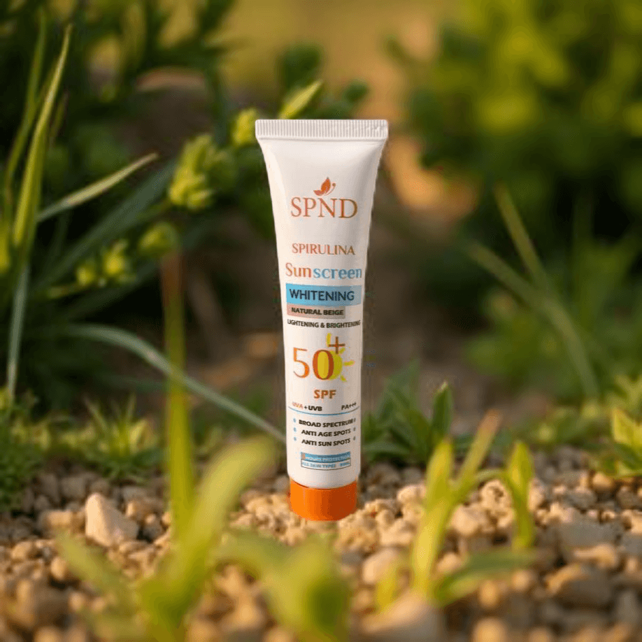 SPND Spirulina Sunscreen SPF50+ Whitening & Natural Tone Protection