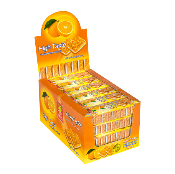 Orange Cream Filled Biscuit Box