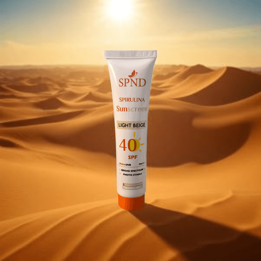 SPND SPF40 Spirulina Tinted Sunscreen Light Beige