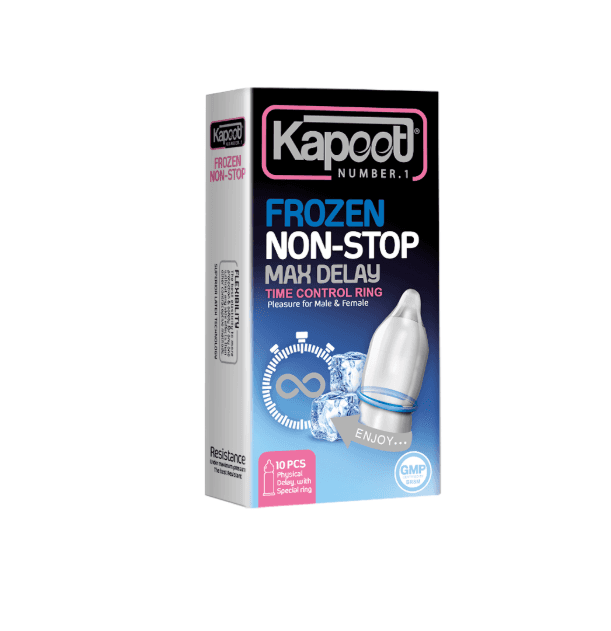 Non-stop cooling condoms, 10-pack - latex