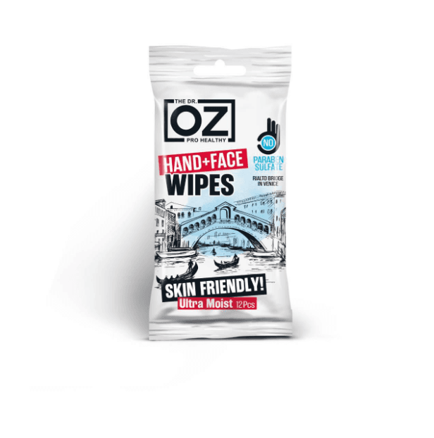 Pocket Hand & Face Wet Wipes 12 Sheets