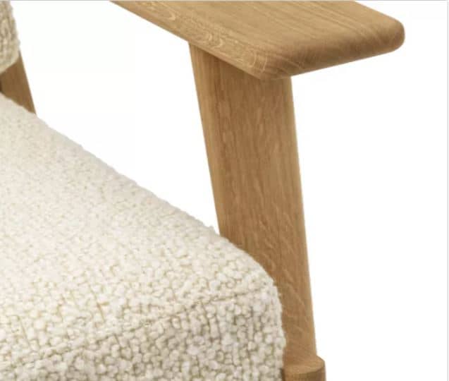 Zed Design Tiva Wooden Comfort Armchair with Solid Natural Beech Wood