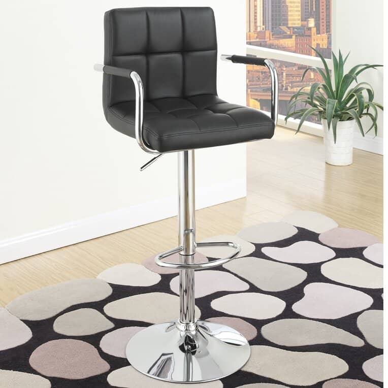 Open Jack Chair Model 508 - Silver Metal Base, Hydraulic Height Adjustment & 360 Swivel