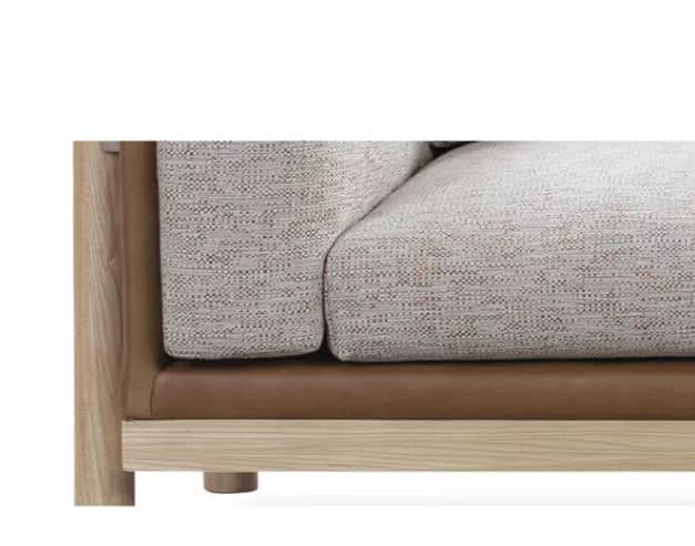 Zed Design Modern Solid Walnut Wood Lounge Chair with Custom Fabric or Leather Upholstery
