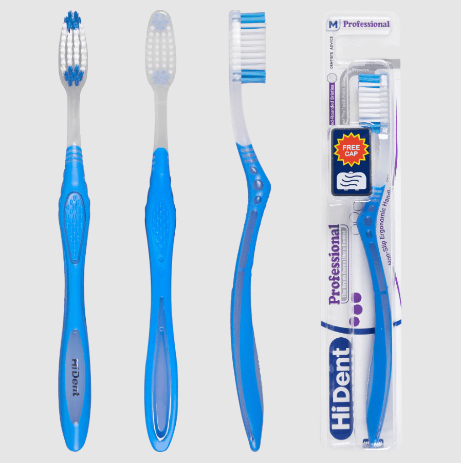 Hident Professional Medium Toothbrush with Frame