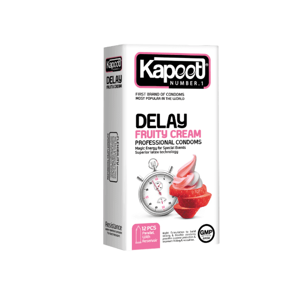 12-pack fruity flavored delay condoms (latex)