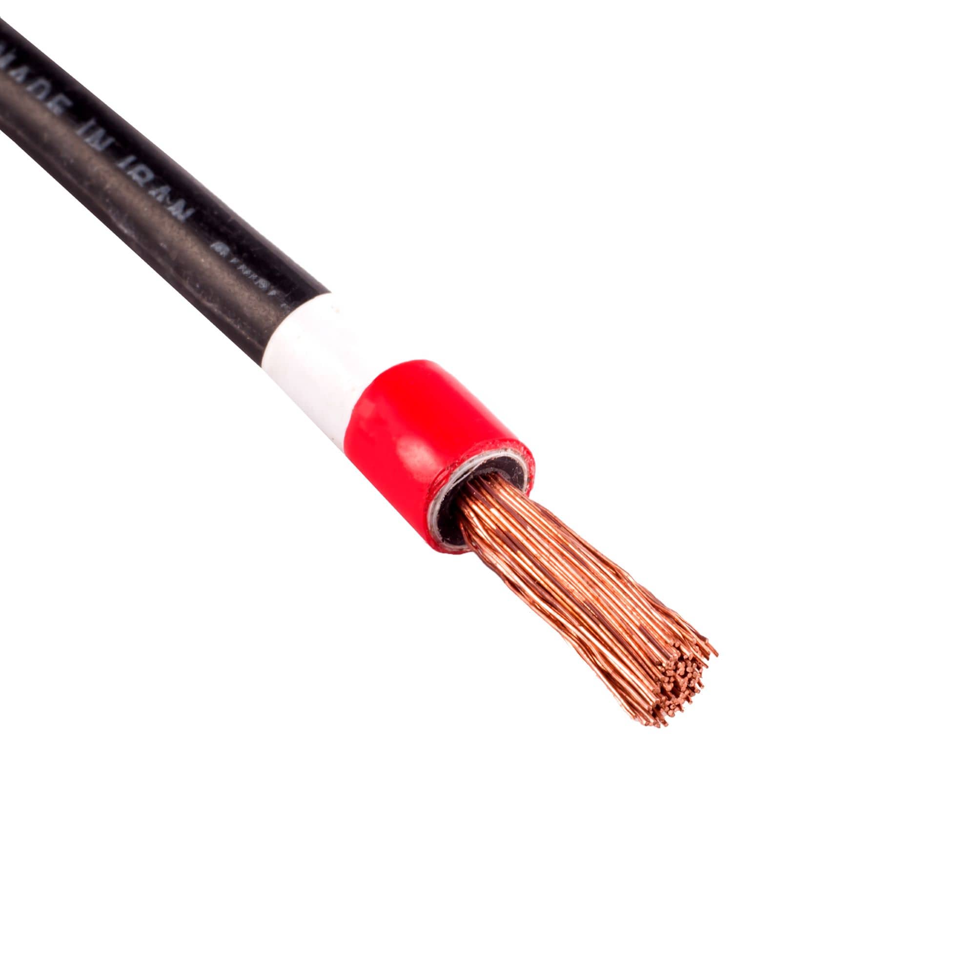 Flexible single-core wires with a cross-section of 6