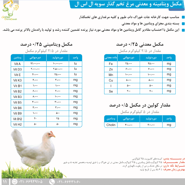 Laying hen food supplement - special LSL strain formula