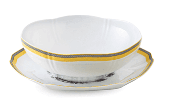 Hexagon Bowl & Plate Set - Village Collection