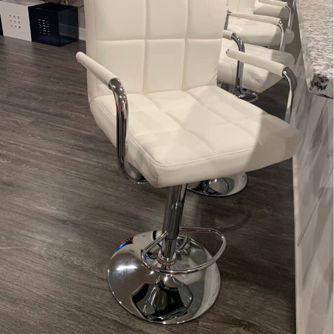 Open Jack Chair Model 508 - Silver Metal Base, Hydraulic Height Adjustment & 360 Swivel