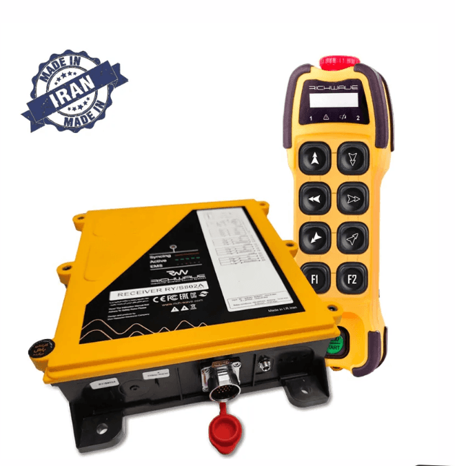 RichWave TE-RX/S801A / TE-RX/S802A 8-Button Single-Speed Overhead Crane Remote Control