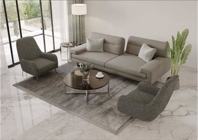 ZIVAN Modern Adjustable Sofa , Metal Frame & Molded Polyurethane Foam