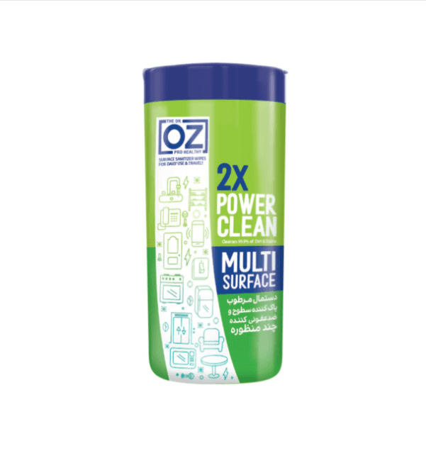 Dr. Oz multi-purpose surface wet wipes, canister, 70 sheets