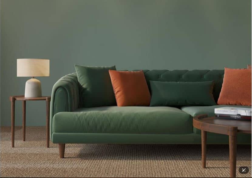 MARIN Contemporary Chesterfield Sofa , Solid Beech & Birch Wood Frame with Molded Polyurethane Foam