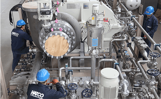 Centrifugal compressor for process gases