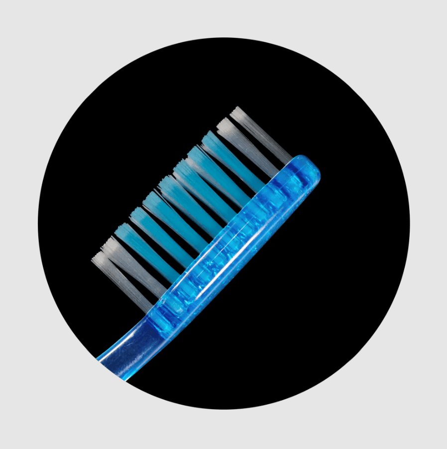 HiDent classic crystal medium toothbrush with cap