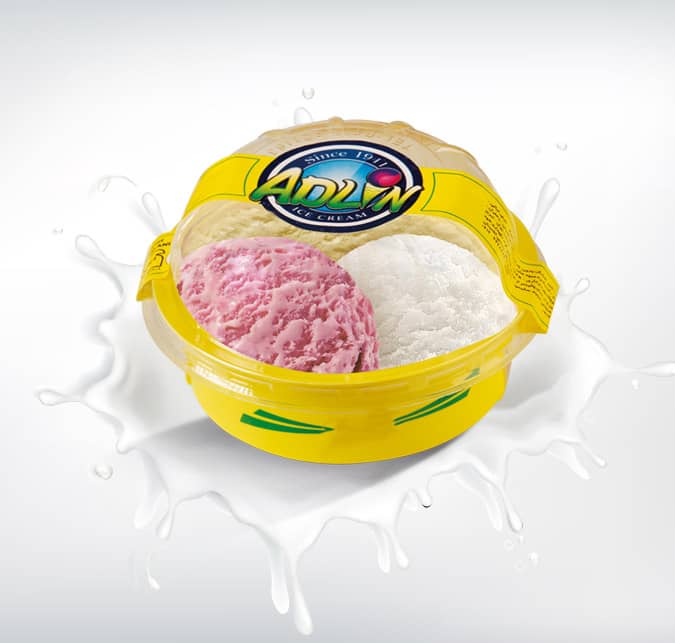 Mixed Fruit Pasteurized & Homogenized Cup Ice Cream (Scoop Style)