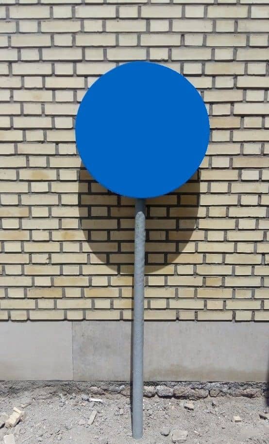 Fiberglass Reinforced Composite Traffic Sign Panel with Composite Post