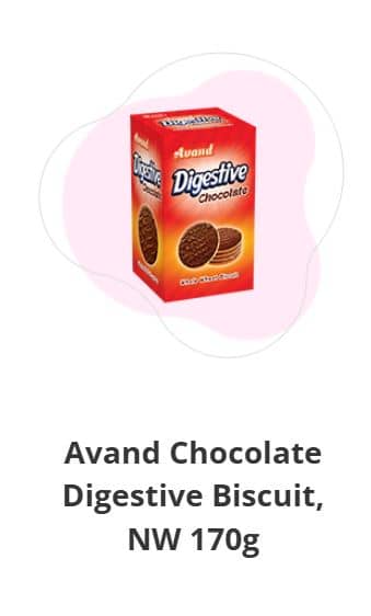 Avand Chocolate Bran Digestive Biscuits 170g/672g/4700g