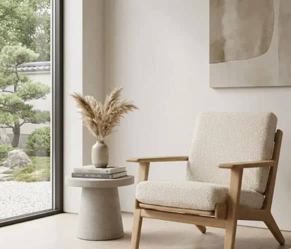 Zed Design Tiva Wooden Comfort Armchair with Solid Natural Beech Wood