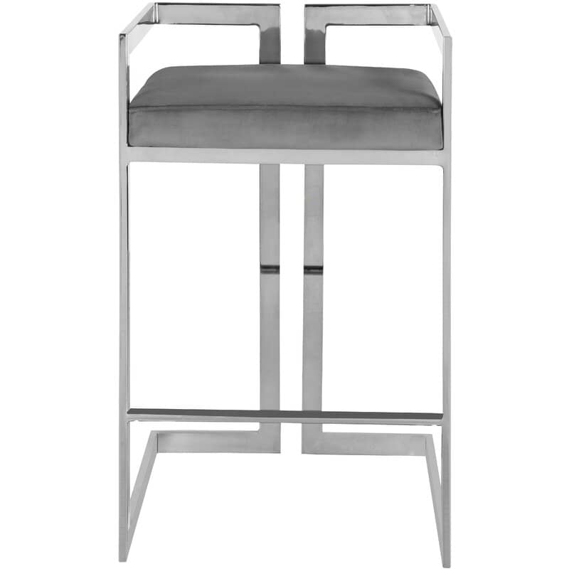 Open Naples Silver Chair - Modern Minimalist Design with Durable Metal Frame