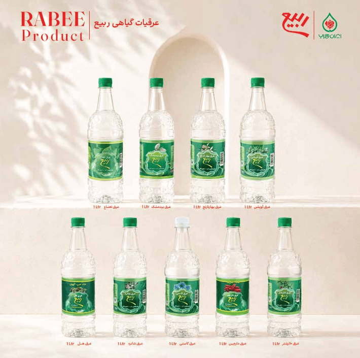 Rabee Natural Herbal Extract Herbal Distillate 1 Liter PET Bottle