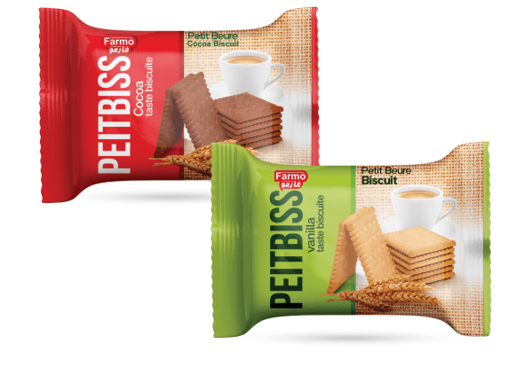 PEITBISS Petit Beurre Biscuit Vanilla & Cocoa Flavors
