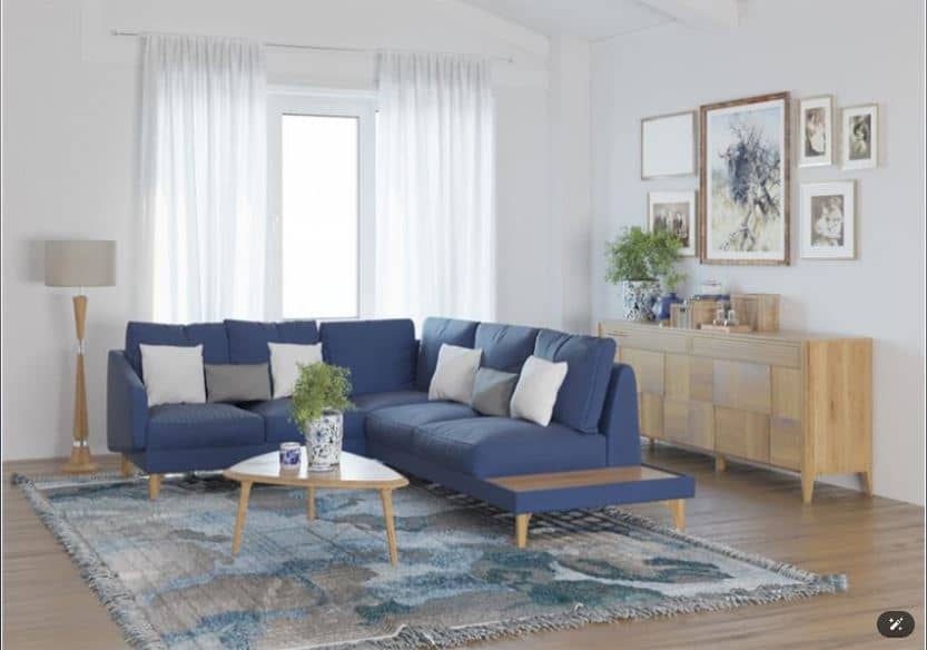 MARKAN Modern Sofa Set , Plywood Frame & High-Resilience Polyurethane Foam