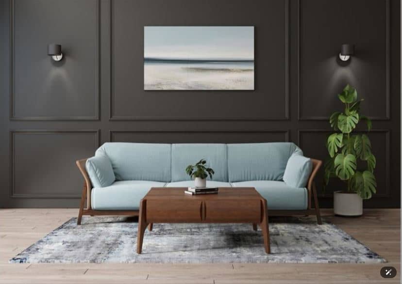 MILAN Contemporary Italian-Style Sofa , Metal & Plywood Frame with High-Resilience Foam