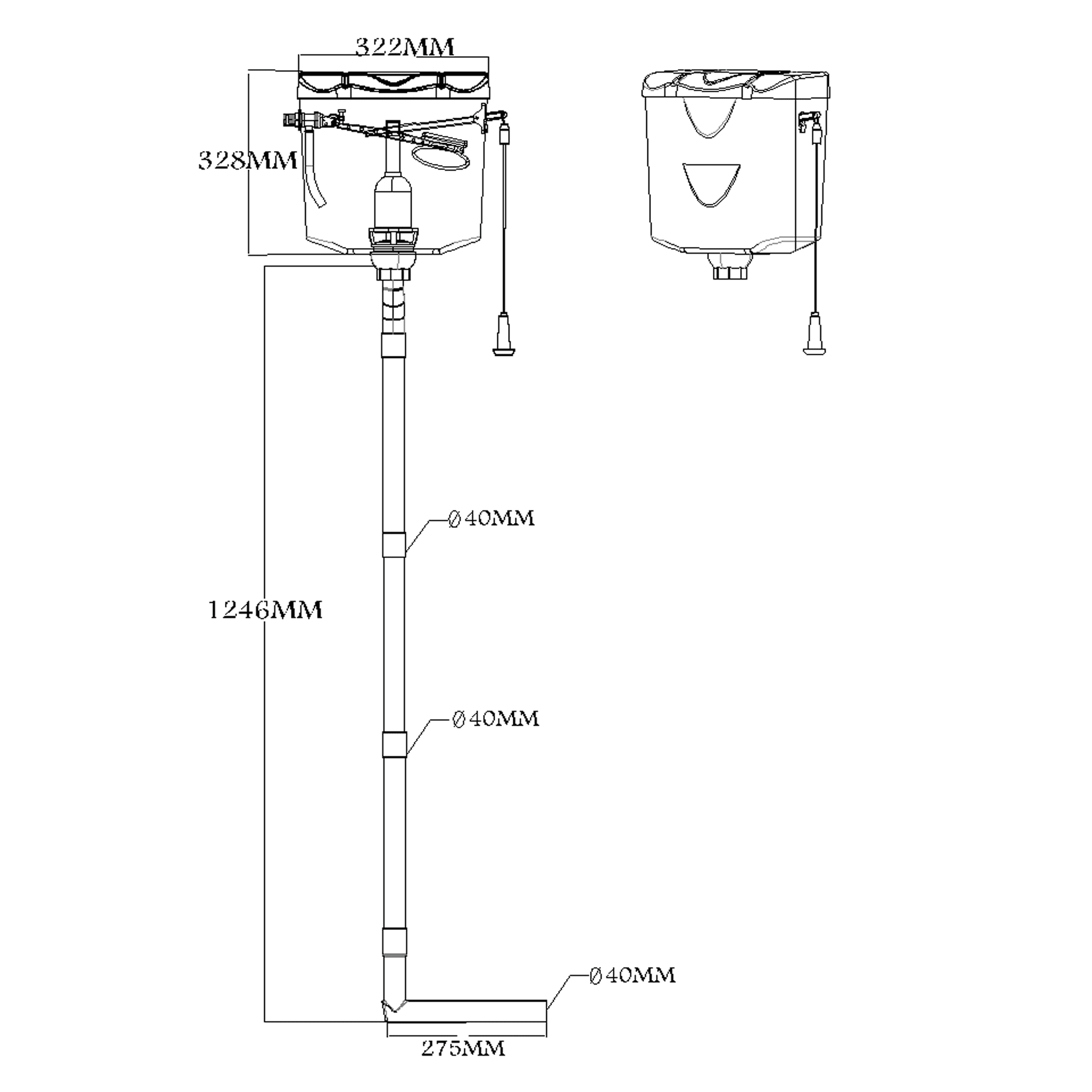 Flush tank