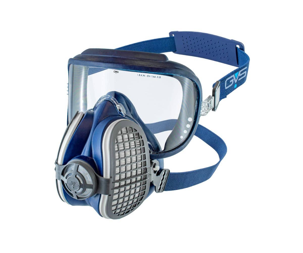 Half-Face Respirator with Integrated Safety Goggle P3 Filter
