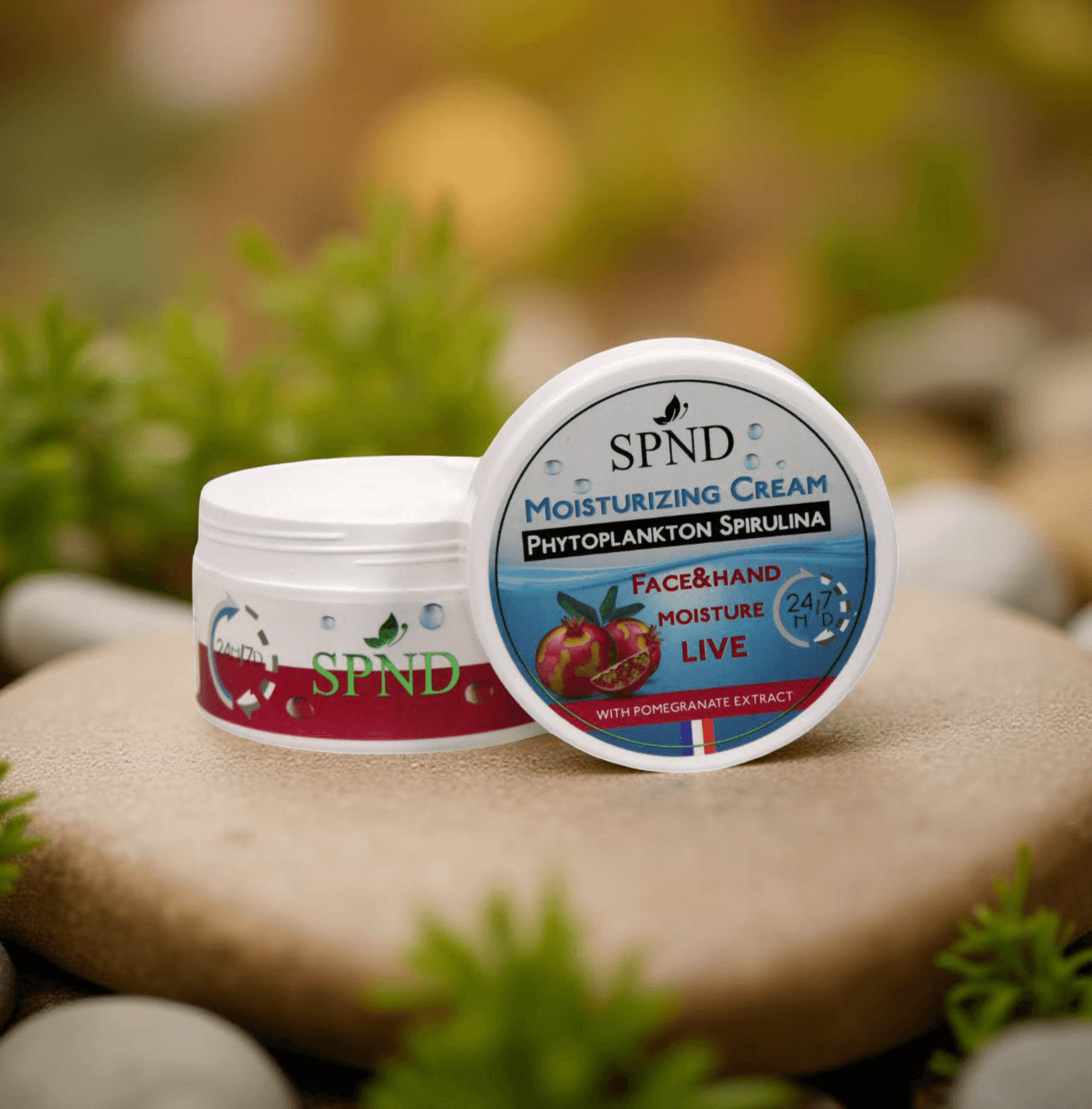 SPND Pomegranate Moisturizing Cream with Spirulina & Phytoplankton 200 g