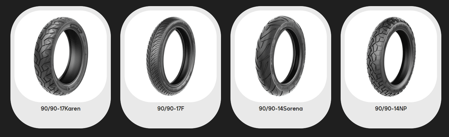 Urban Motorcycle Tire 90/90 Series Front & Rear Use