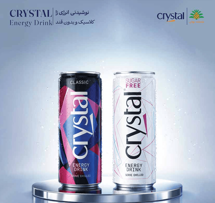 Crystal Energy Drink Classic & Sugar Free Vitamin Energy Beverage 250ml