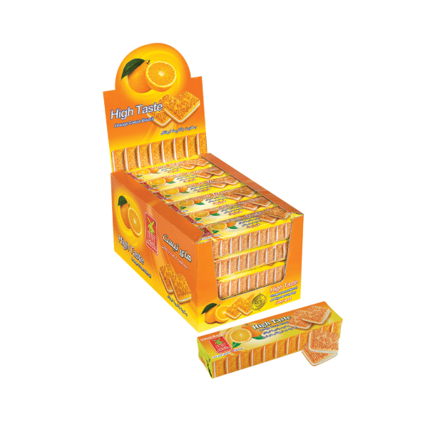 Orange Cream Filled Biscuit