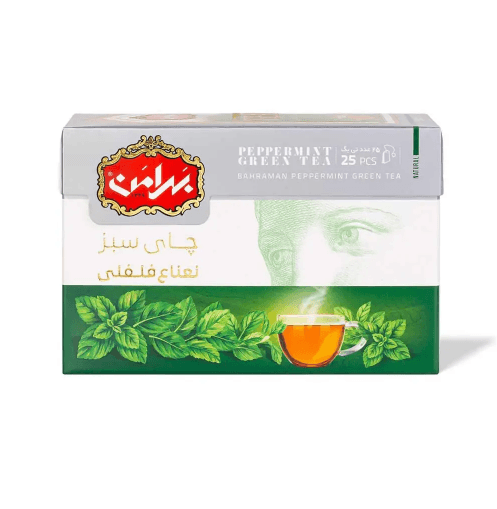 Peppermint Green Tea, 25 Tea Bags
